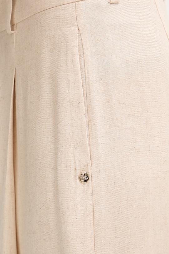 Mos Mosh штани жіночі з додаванням льону Coleen бежевий 177850