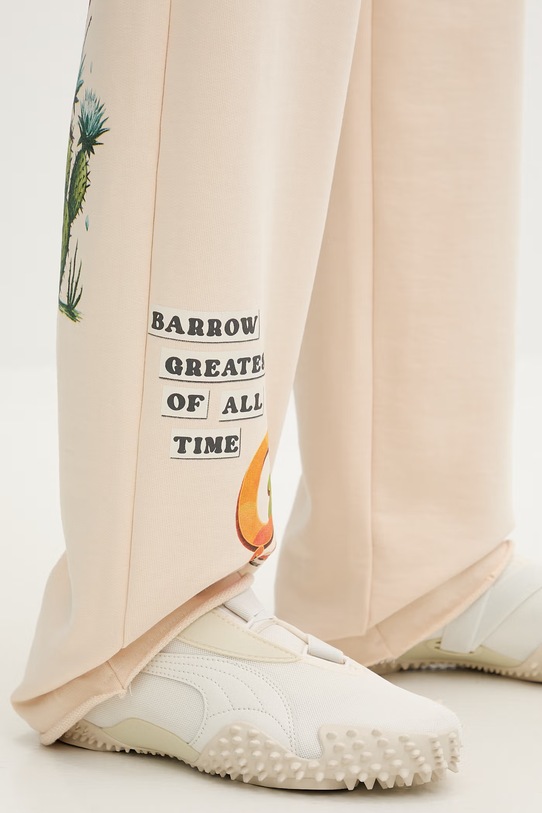 Barrow spodnie dresowe damskie bawełniane S6BWWOFP035 beżowy