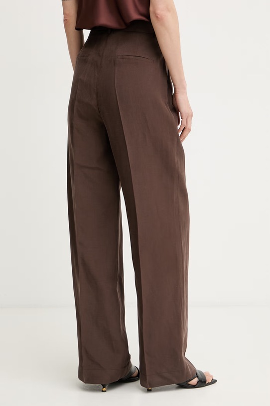 Oblečenie Liu Jo nohavice dámske s lyocellom WA6480.T4818 hnedá
