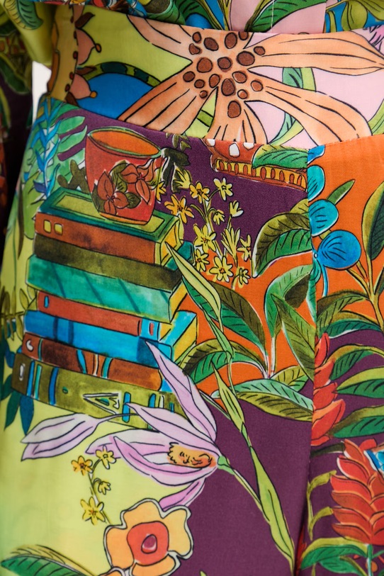 Liu Jo spodnie damskie z wiskozy multicolor WA6484.T473A