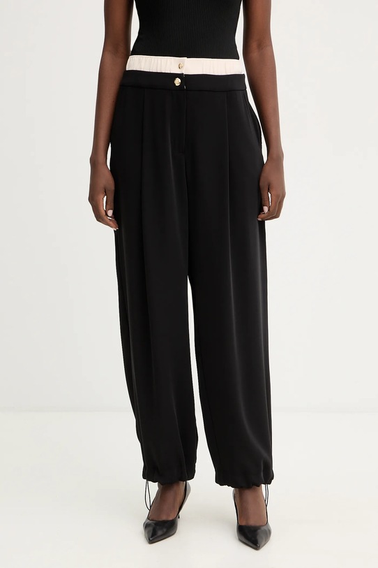 Liu Jo spodnie tkanina czarny TA6150.TS923