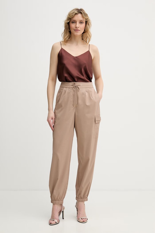 Liu Jo spodnie TA6154.TS922 beżowy SS26