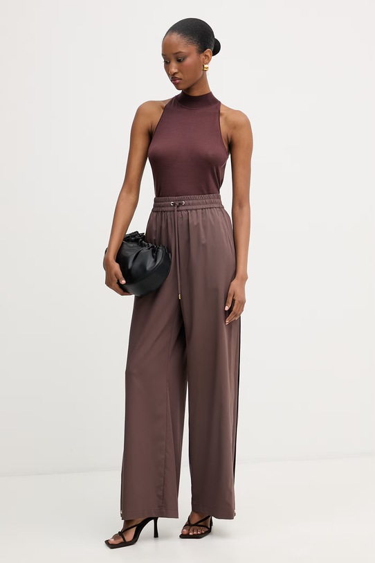 Liu Jo spodnie damskie TA6181.TS922 brązowy SS26