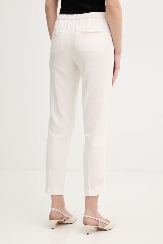 Odzież Marella spodnie z dodatkiem lnu MLMCARO 2613131045200 beżowy