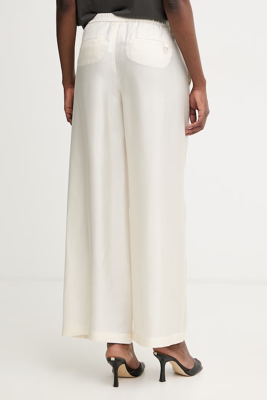 Ρούχα Marella παντελόνι Γυναικείο μεταξωτό MLMQUIZ 2613131105200 μπεζ