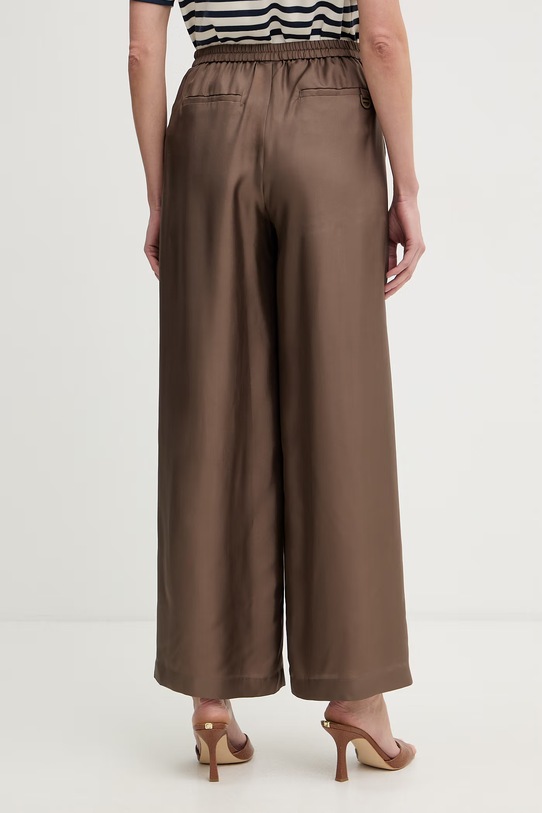 Odzież Marella spodnie damskie jedwabne MLMQUIZ 2613131105200 brązowy