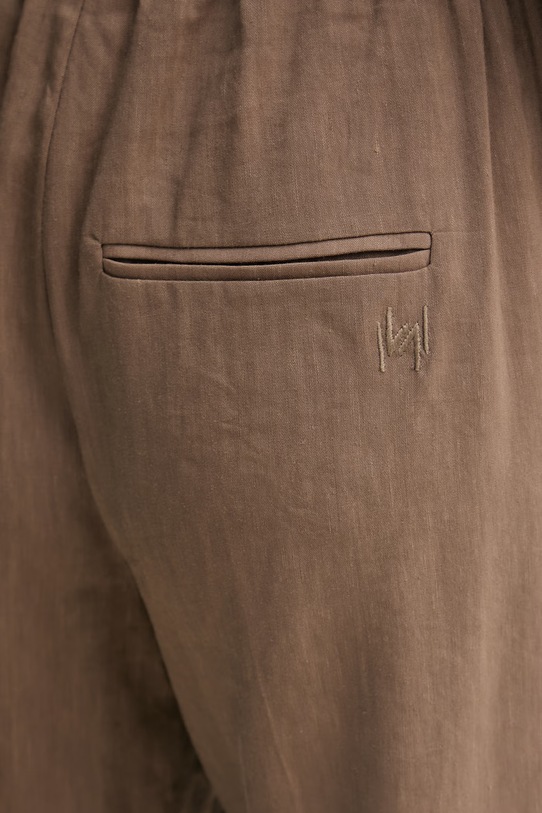 Marella spodnie damskie z wiskozą MLMALLORO brązowy 2613131115200