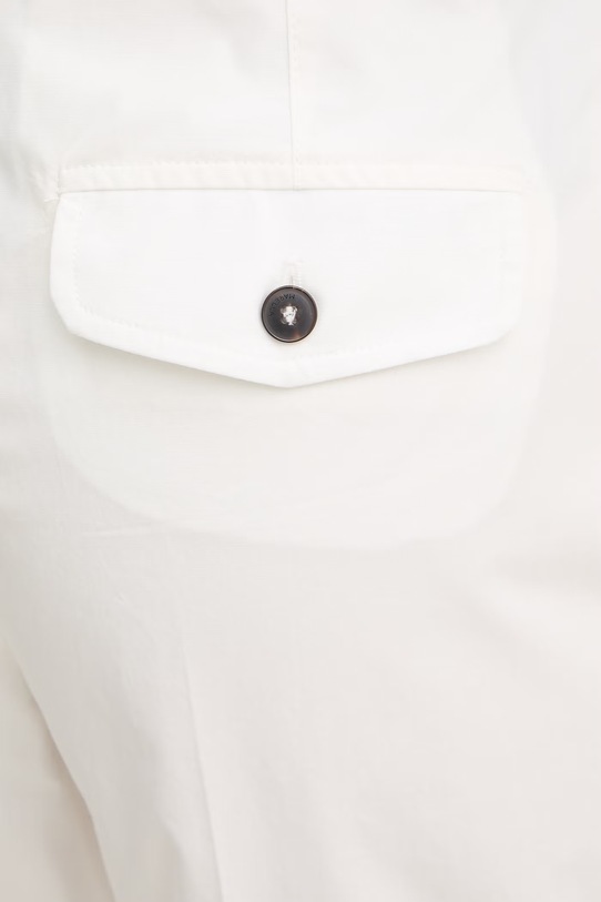 Хлопковые брюки Marella FIDATO белый 2613131151200