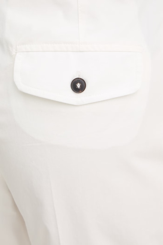 Хлопковые брюки Marella FIDATO белый 2613131151200