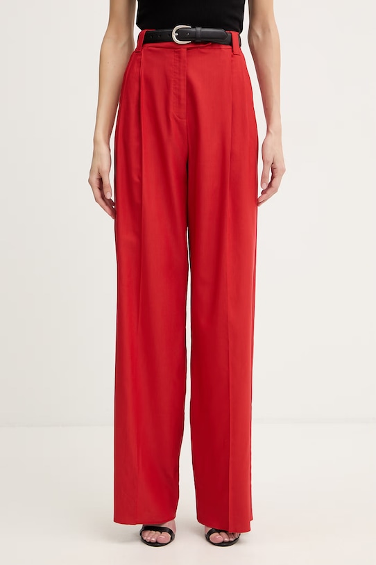 Marella spodnie CALIGA z elastanem czerwony 2613131161200