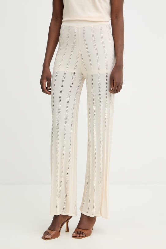 Παντελόνι Marella MLMTILDE λεπτό μοτίβο μπεζ 2613331015200