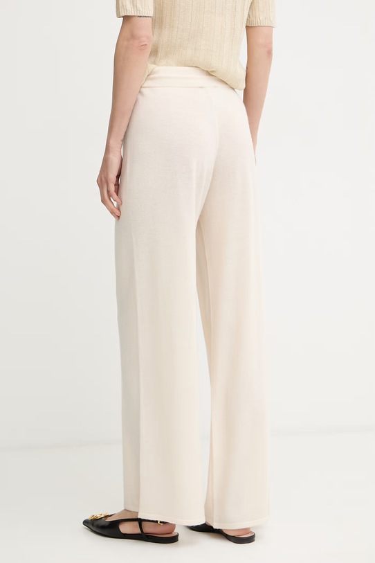Ρούχα Marella παντελόνι γυναικείο με πρόσμιξη κασμιριού MLMVIOLINO 2613331025200 μπεζ