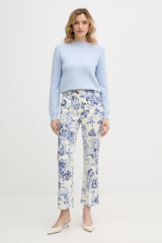 Marella spodnie Emme by Marella 2615131201200 niebieski SS26