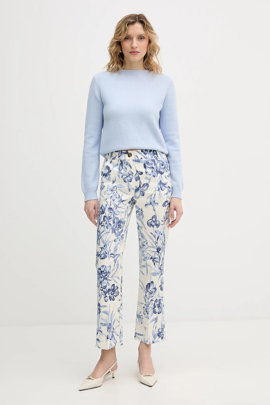 Marella spodnie Emme by Marella 2615131201200 niebieski SS26