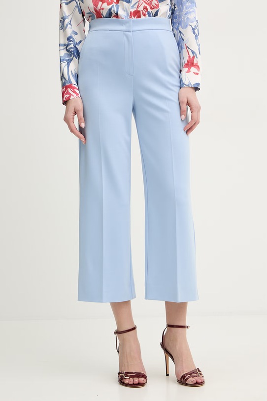 Marella spodnie Emme by Marella z elastanem niebieski 2615781051200