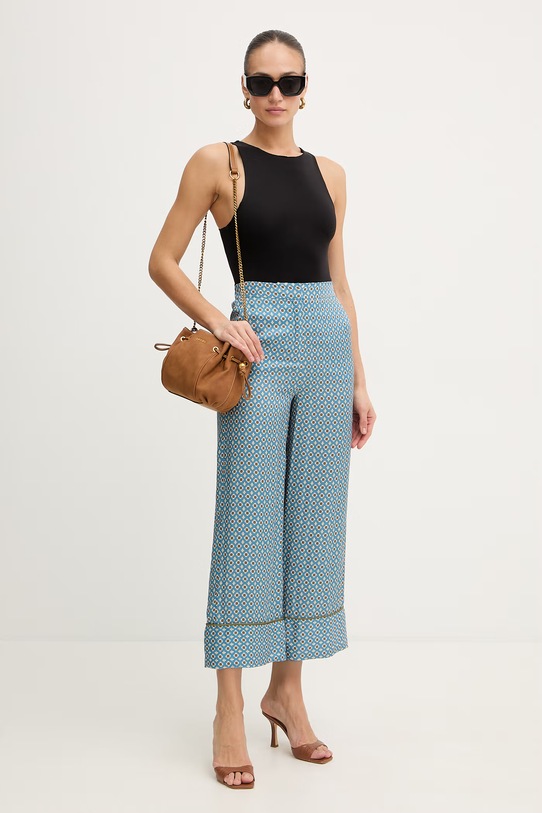 IBlues spodnie ORTENSIA 2617131181200 niebieski SS26