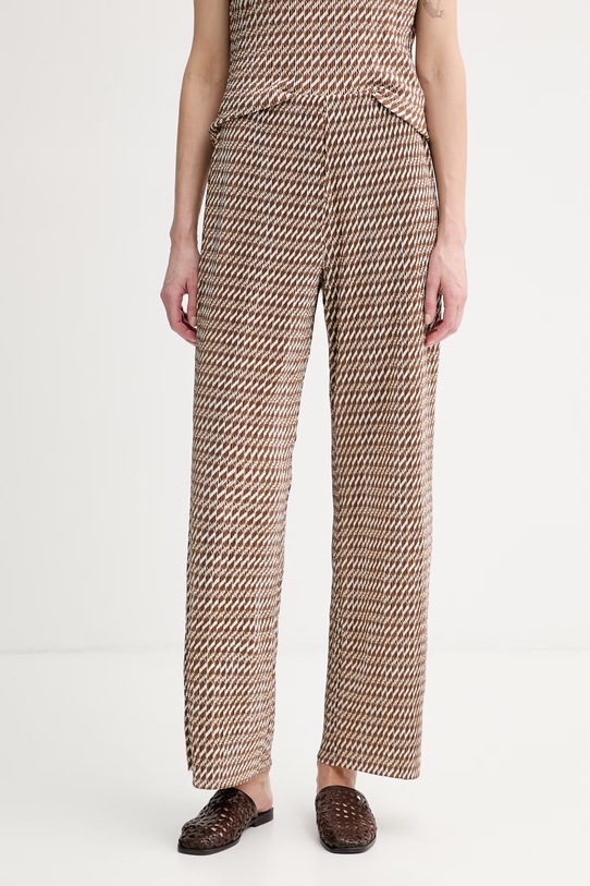 Calvin Klein nohavice dámske hnedá LV044F256G