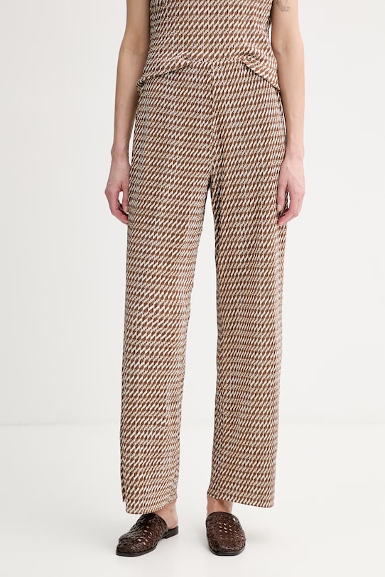 Calvin Klein nohavice dámske hnedá LV044F256G