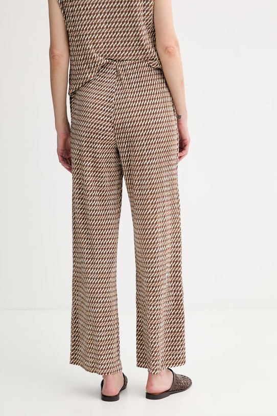 Oblečenie Calvin Klein nohavice dámske LV044F256G hnedá