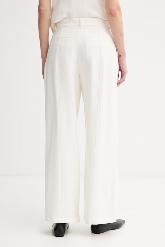 Дрехи Calvin Klein панталон дамски с вискоза LV044F651G бежов