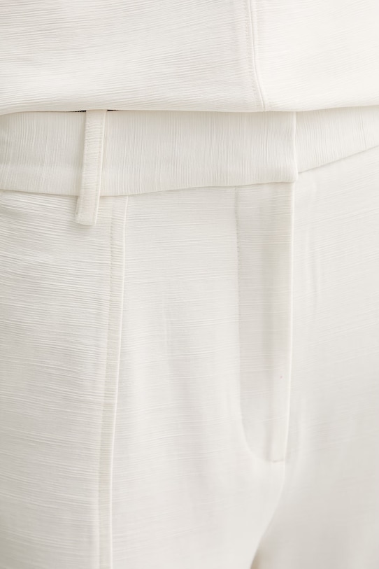 Calvin Klein панталон дамски с вискоза бежов LV044F651G