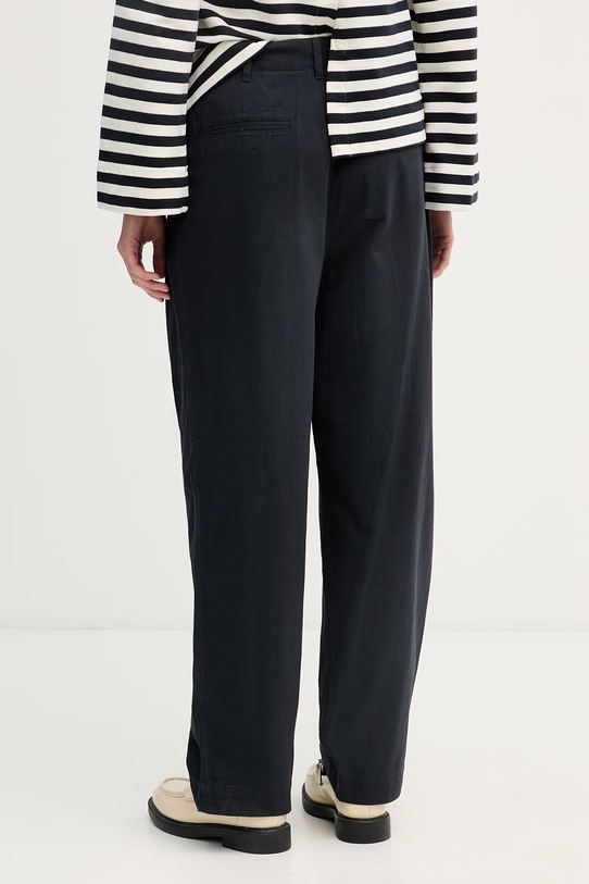 Дрехи Barbour панталон дамски от памук Verona LTR0422 тъмносин