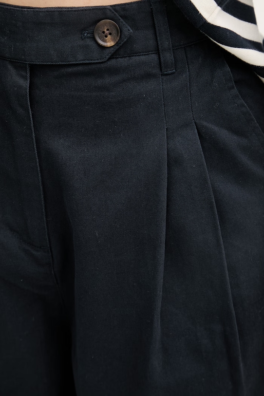 Barbour панталон дамски от памук Verona тъмносин LTR0422