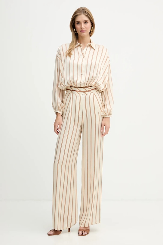 Simona Corsellini spodnie P26CPPA00901 beżowy SS26