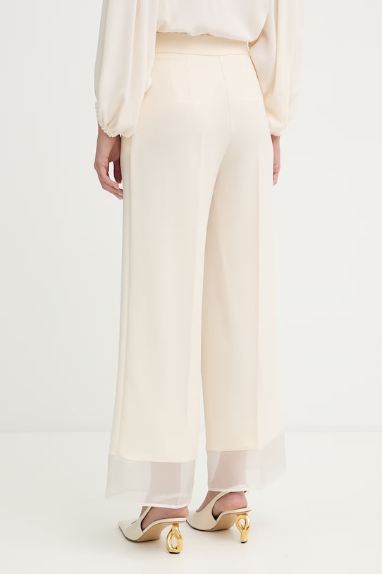 Odzież Simona Corsellini spodnie P26CPPA00701 beżowy