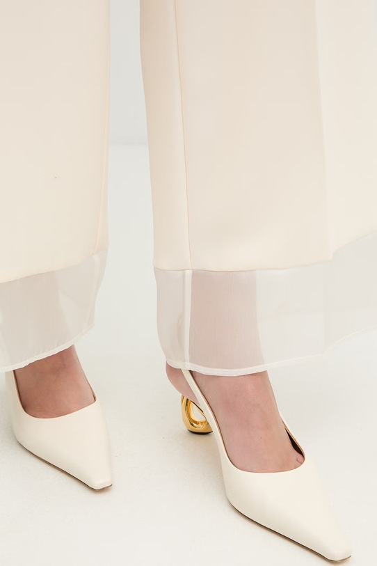 Simona Corsellini spodnie beżowy P26CPPA00701