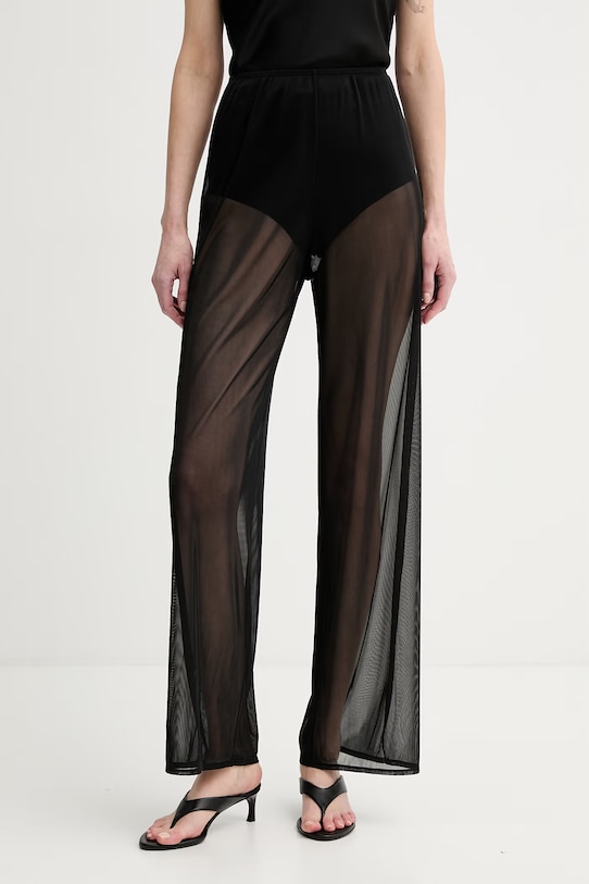 Calvin Klein nohavice dámske čierna LV00Q61237