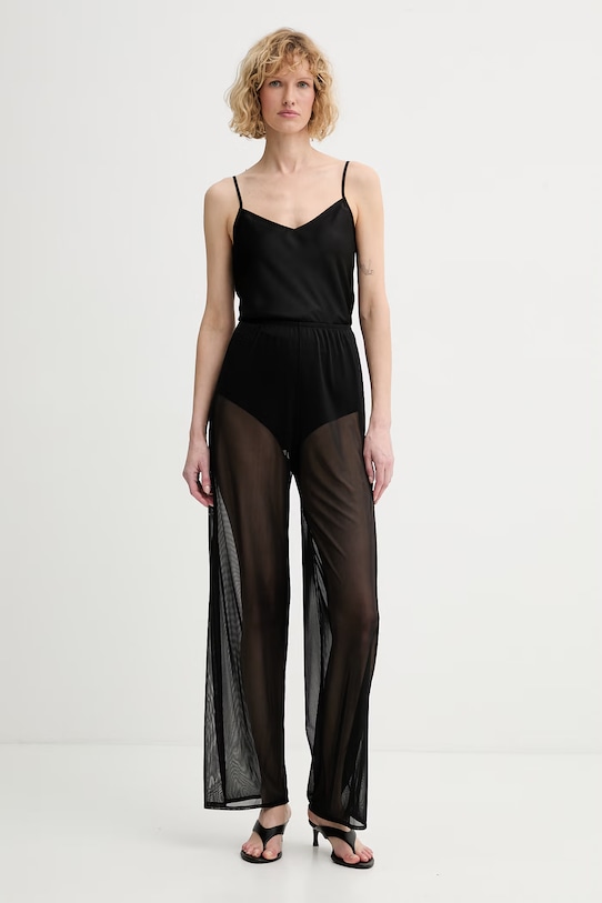 Calvin Klein nohavice dámske LV00Q61237 čierna SS26