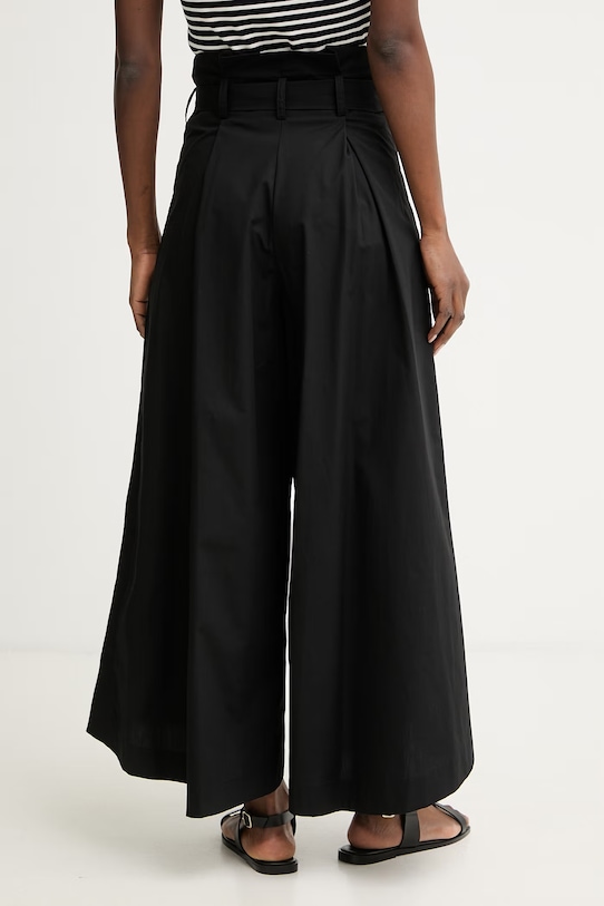 Odzież Simona Corsellini spodnie damskie bawełniane P26CPPGC0102 czarny