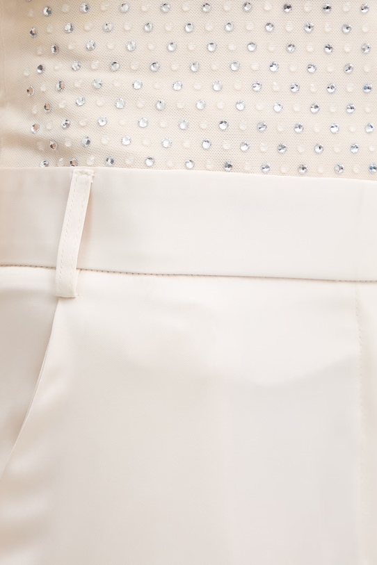 Simona Corsellini spodnie damskie beżowy P26CEPA10201