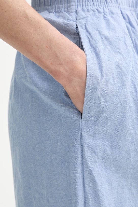 American Vintage nohavice dámske bavlnené modrá FEO10A