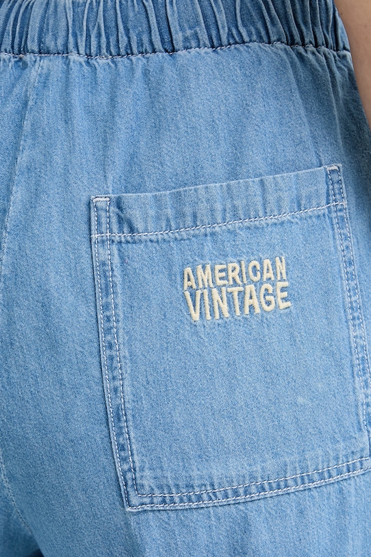American Vintage jeansy wide leg damskie niebieski IZE10A