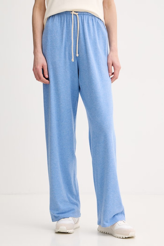 American Vintage spodnie dresowe damskie z modalem niebieski YPA05A