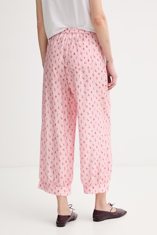 Odzież American Vintage spodnie damskie ZIV10C różowy