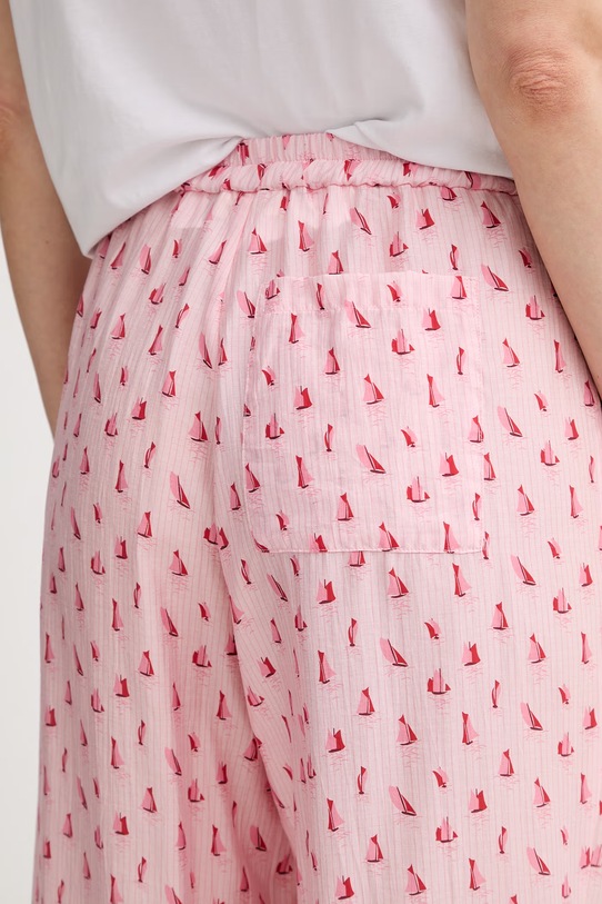 American Vintage spodnie damskie różowy ZIV10C