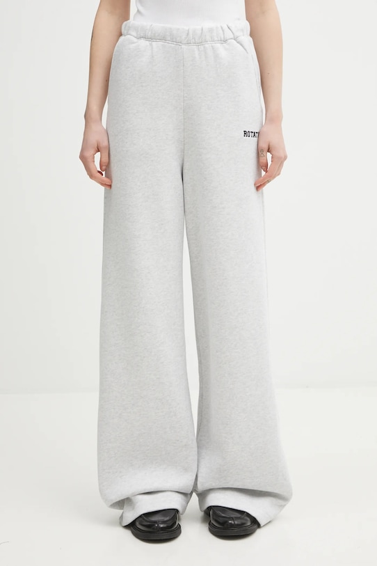 Rotate pantaloni tuta di cotone semplice grigio 1153311473