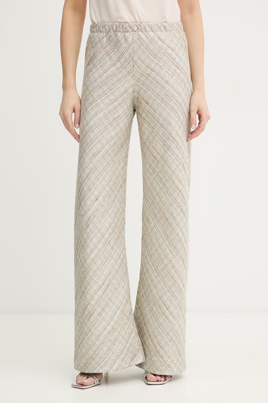 Forte Forte spodnie tkanina srebrny 14512.my.pants