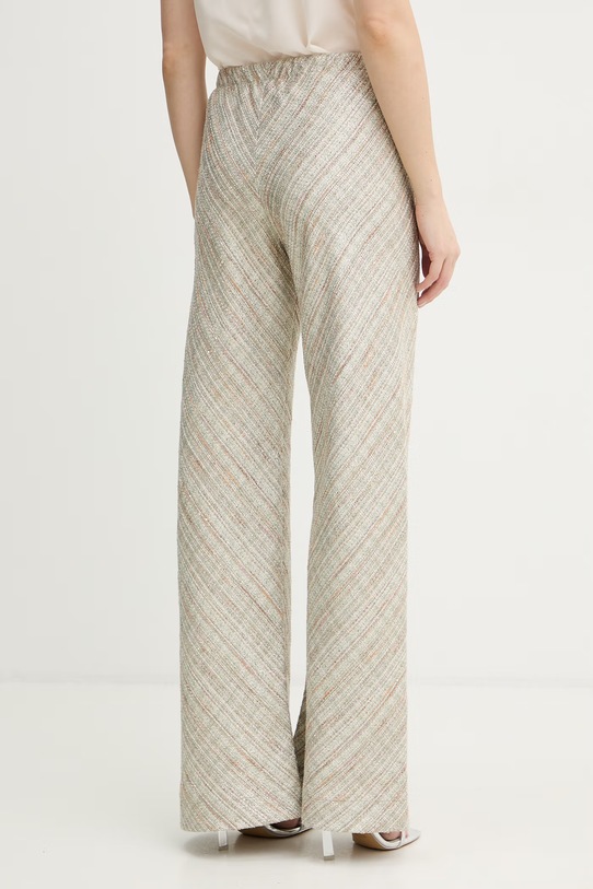 Odzież Forte Forte spodnie 14512.my.pants srebrny