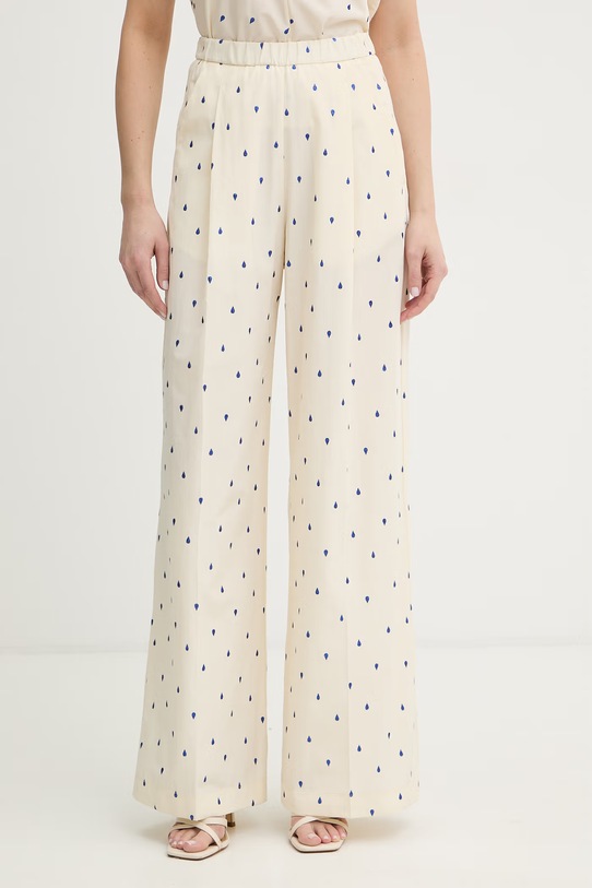 Forte Forte spodnie tkanina beżowy 14576.my.pants