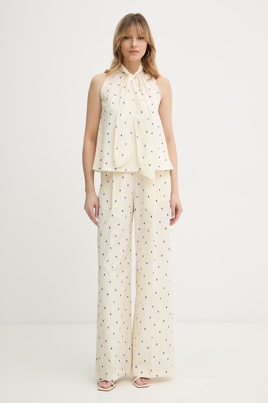 Forte Forte spodnie 14576.my.pants beżowy SS26