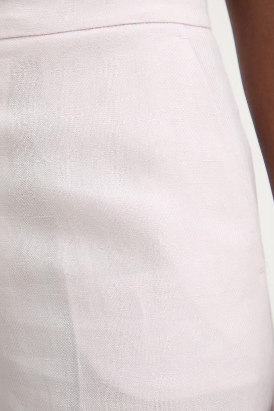 Παντελόνι με προσθήκη λινού Twinset ροζ 261TP2454