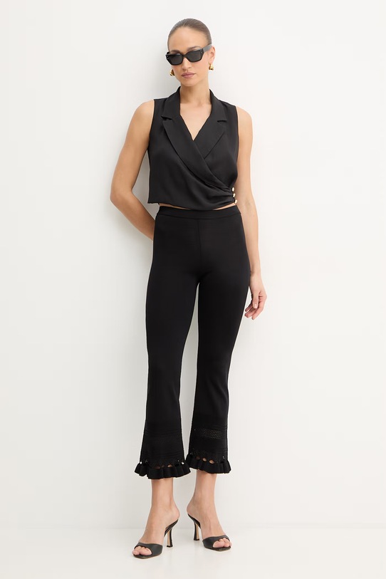 Twinset spodnie 261TP3084 czarny SS26