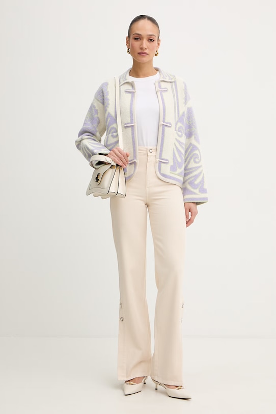 Twinset jeansy 261TP211B beżowy SS26