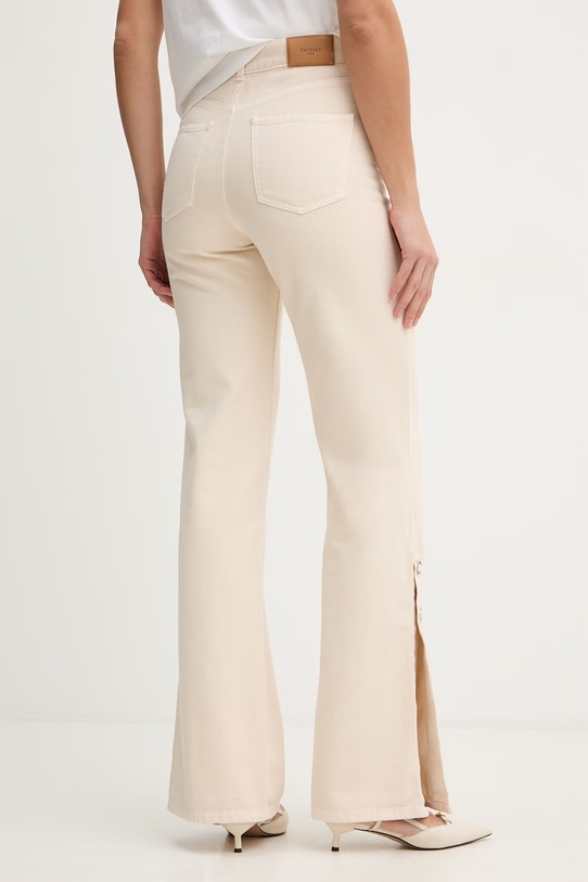 Odzież Twinset jeansy 261TP211B beżowy