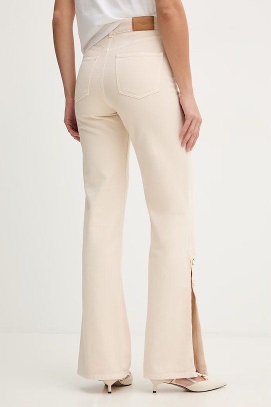 Odzież Twinset jeansy 261TP211B beżowy