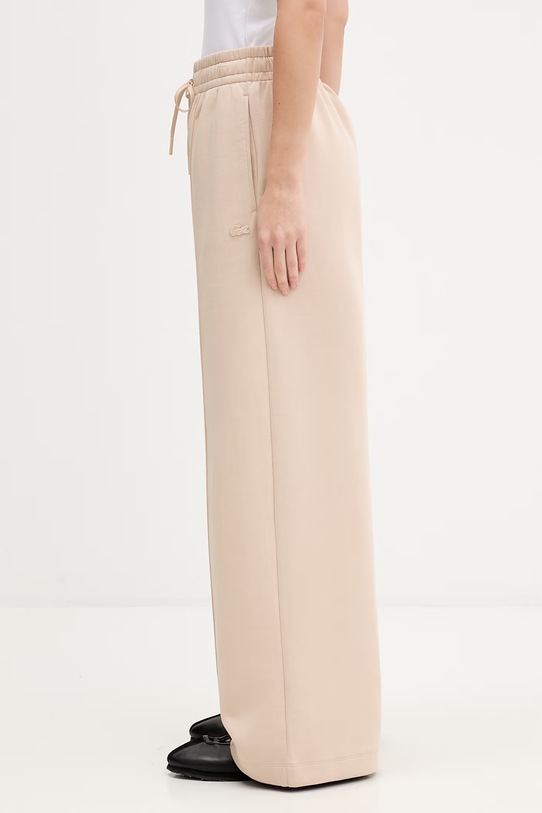 Lacoste spodnie dresowe damskie XF0041 beżowy SS26